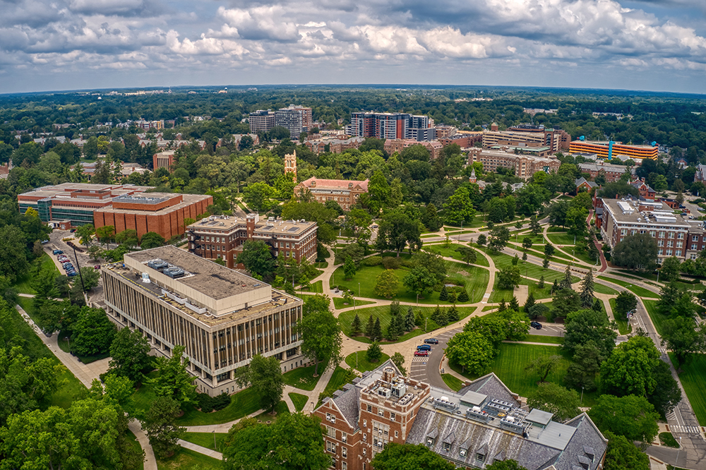 A university campus using natural gas relies on flow meters to track consumption.