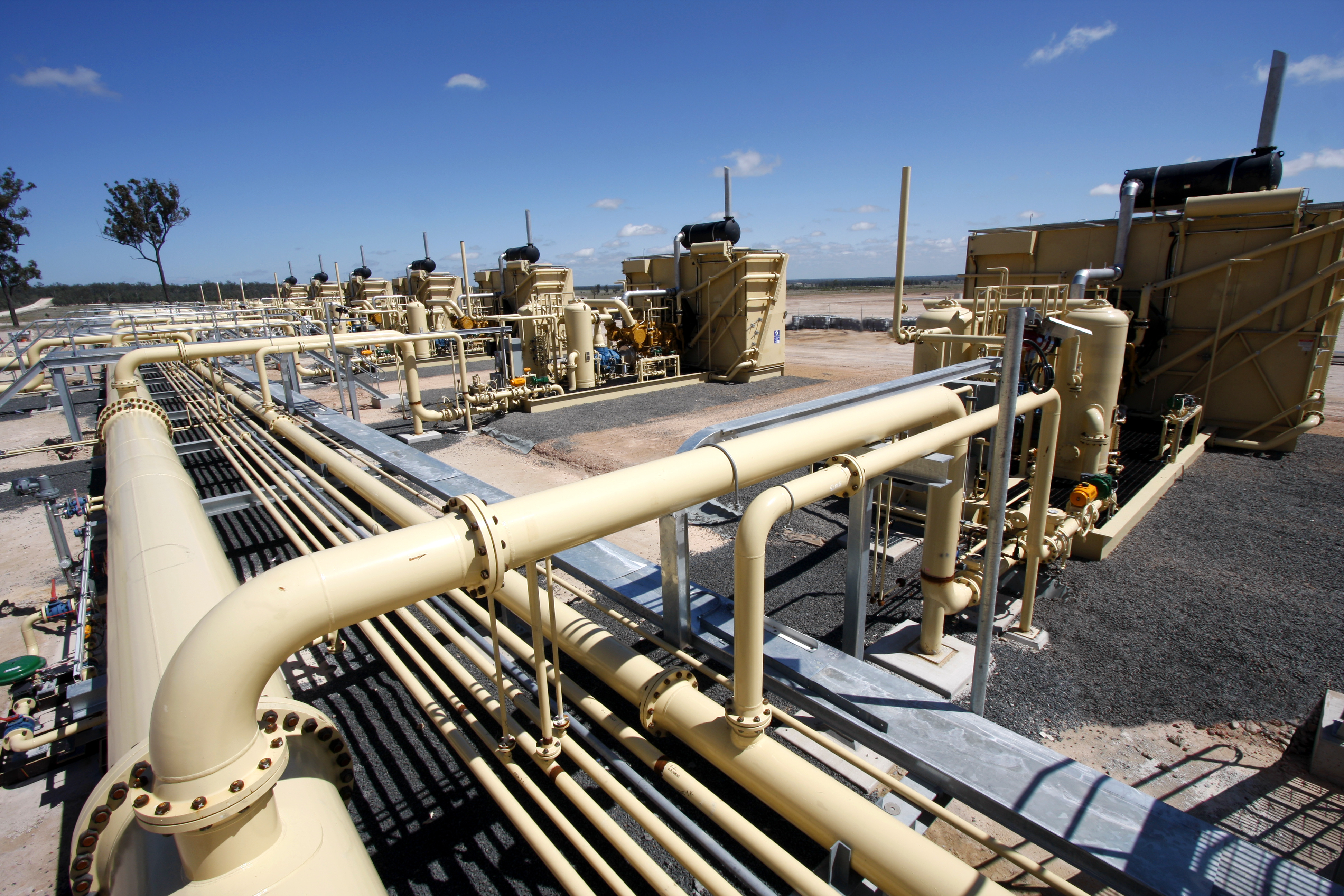 A gas compressor station