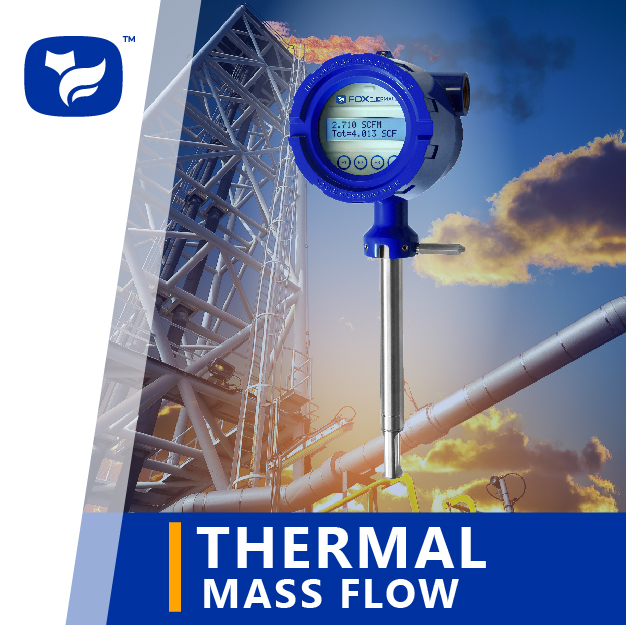 Industries for thermal mass flow meters
