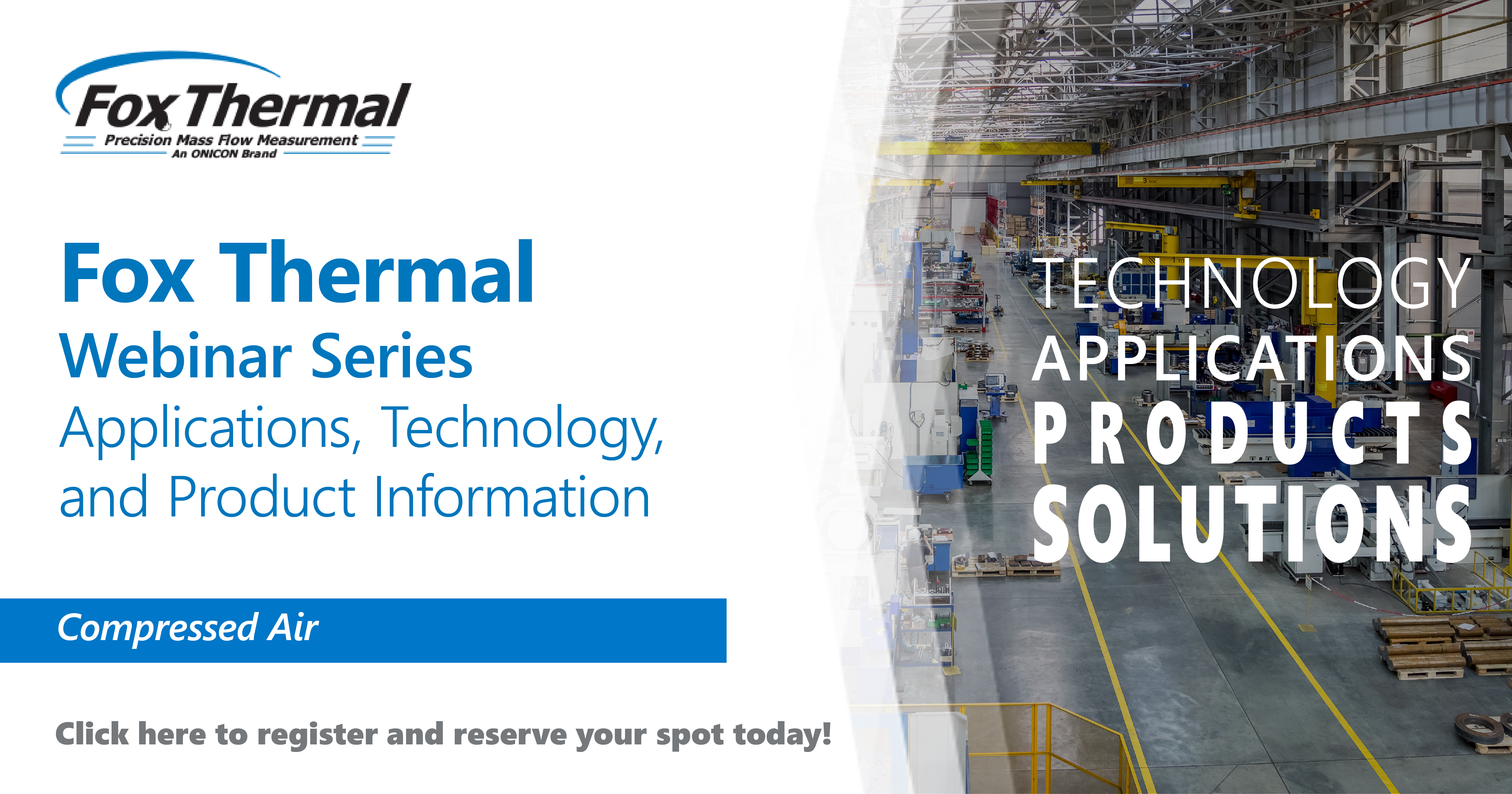Register for this Compressed Air webinar from Fox Thermal