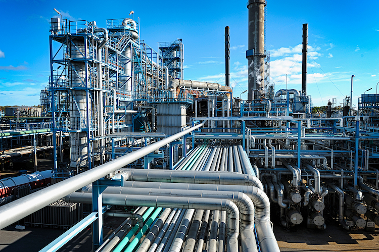 Processing facility pipes