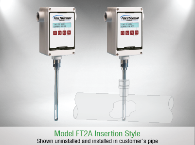 Fox Thermal Model FT2A Flow Meter